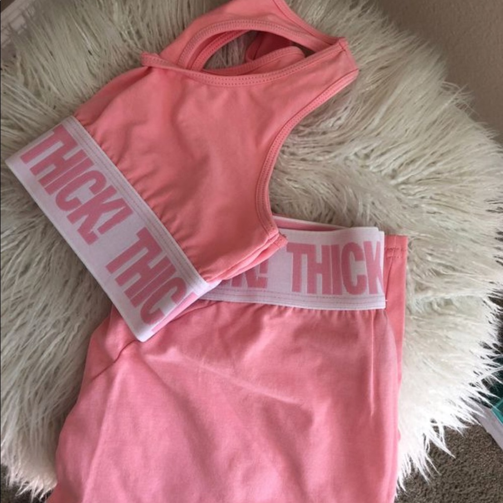 Kylie Jenner Pink ‘THICK’ Sports Set